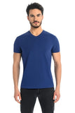 Denim Color Men's Classic V-Neck T-Shirt