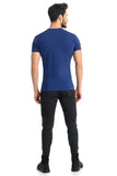 Denim Color Men's Classic V-Neck T-Shirt