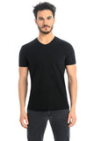 Classic Men's T-Shirt in Rich Black - Versatile Style