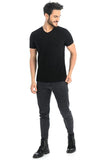 Classic Men's T-Shirt in Rich Black - Versatile Style