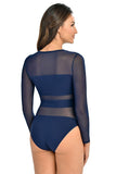 Soft Viscose Mesh Bodysuit for Everyday Elegance