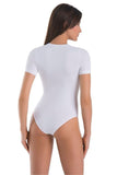 Classic Snow White Women's Bodysuit with Short Sleeves