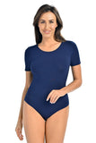 Classic Blue Women's Viscose Bodysuit with Lycra