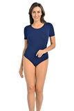 Classic Blue Women's Viscose Bodysuit with Lycra