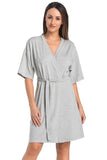 Black Women's Bathrobe with Cooling Viscose Properties