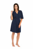 Navy Blue Women's Viscose Negligee for Ultimate Comfort