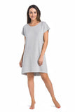 Elegant Gray Viscose Nightgown for Ultimate Comfort
