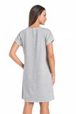 Elegant Gray Viscose Nightgown for Ultimate Comfort