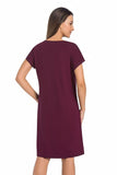 Elegant Purple Women's A-Line Shirt for Comfort and Style