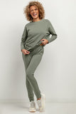 Soft Knit Sweatpants with Elastic Waistband & Cuffs