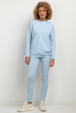 Soft Knit Sweatpants with Elastic Waistband and Cuffs