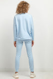 Soft Knit Sweatpants with Elastic Waistband and Cuffs
