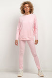 Soft Knit Sweatpants with Elastic Waist and Stylish Cuffs