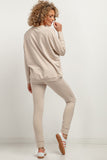 Soft Knit Sweatpants with Elastic Waistband and Cuffs