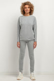 Stylish Knit Sweatpants with Elastic Waistband & Cuffs