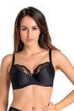 Elegant Women's Black Semi-Padded Underwire Bra