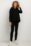 Comfortable Women's Sweatshirt Knit Leggings-Pants