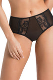 Elegant Lace and Mesh Women's Shorts with Rose Motif