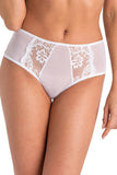 Marte Women's Lace-Trimmed Mesh Shorts in White