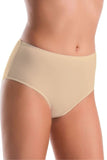 High-Waisted Cotton Panties in Beige for Ultimate Comfort