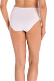Set of 3 High-Waisted Cotton Women's Panties in White