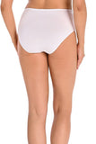 Set of 3 High-Waisted Cotton Panties in White