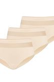 Invisible High-Waisted Panty Multi-Pack in Natural Beige