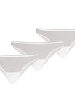 Set of 3 Seamless Snow White Transparent Panties