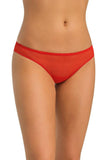 Red Transparent Mesh Brazilian Panties for Alluring Comfort