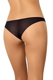 Black Transparent Mesh Women's Classic Cut Panties
