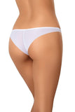 Elegant White Mesh Women's Brazilian Panties