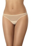 Flesh-Colored Women's Mesh Panties with Seamless Design