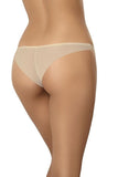 Flesh-Colored Women's Mesh Panties with Seamless Design
