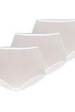High-Waist Mesh Panty Tri-Pack in White