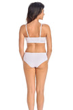 Classic White Women's Medium Waist Cotton Panties