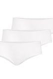 Bamboo Brazyliana Panties - 3-Pack in Classic White