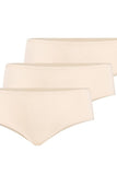 3-Pack Women's Bamboo Brasiliana Panties in Beige
