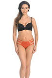 Geometric Fine Mesh Women's Panties with Elegant Straps