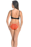 Geometric Fine Mesh Women's Panties with Elegant Straps