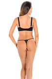 Alluring Black Lace & Mesh Women's Thong Panty