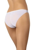 Elegant White Mesh Women's Panties with Lace Detail