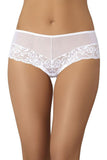 Delicate White Lace Mesh Shorts for Comfort and Style