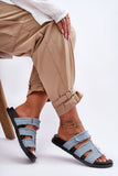 Adjustable Women's Flip-Flops with Velcro Fastening