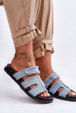 Adjustable Women's Flip-Flops with Velcro Fastening