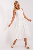 Summer Sleeveless Openwork Dress with Lining
