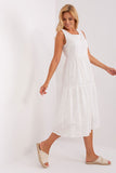 Summer Sleeveless Openwork Dress with Lining