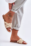 Comfortable Women's Non-Slip Flip-Flops with Interlaced Straps