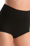 Comfortable High-Waisted Women's Bamboo Panties - Black