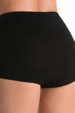 Comfortable High-Waisted Women's Bamboo Panties - Black