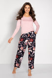 Natural Fabric Pajama Set with Long Sleeves and Pants